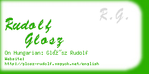 rudolf glosz business card